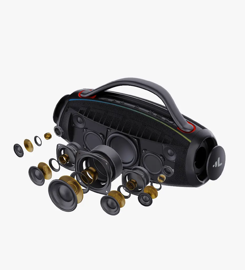 フミリンページ （1/4発送） M406 Premium IPX4 Sertifikalı Işıklı Bluetooth Hoparlör